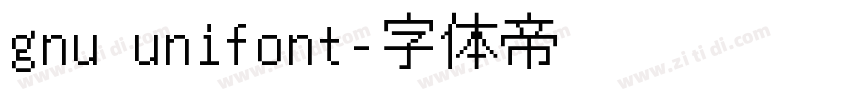 gnu unifont字体转换